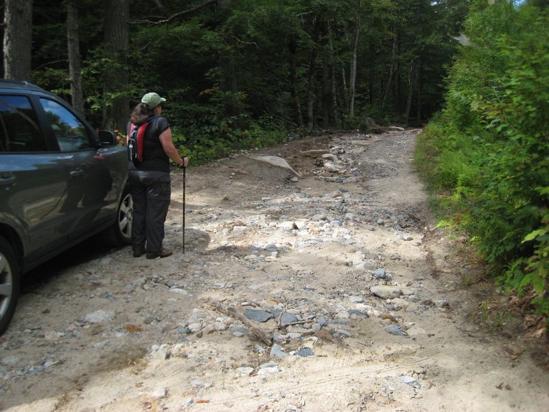 MtBayle (1).JPG - Bayle Mountain is a small mountain in the Ossipee range that has great views for little effort. Unfortunately, the road to the trailhead was washed out by hurricane Irene.